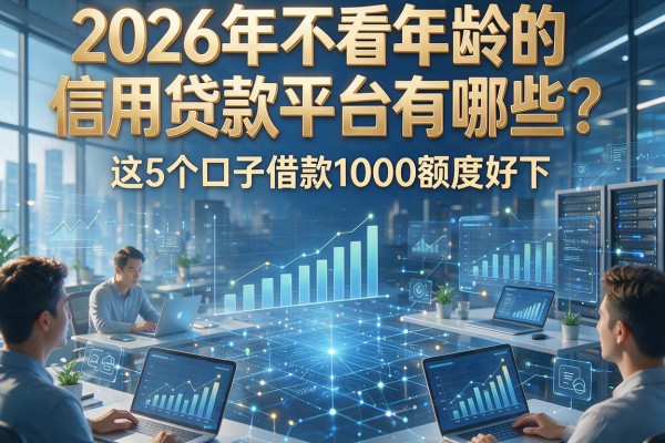 2026年不看年龄的信用贷款平台有哪些?这5个口子借款1000额度好下!