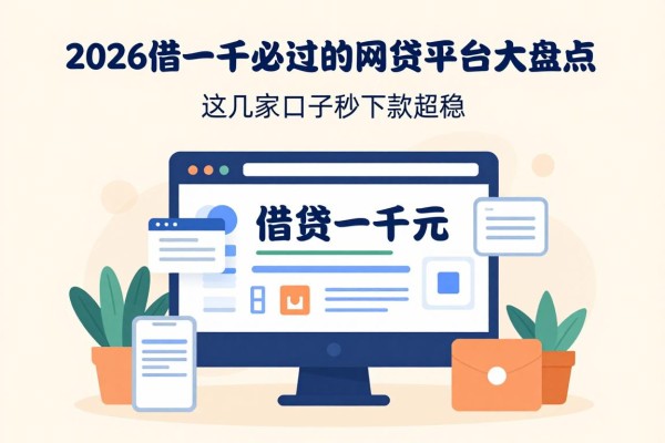 2026借一千必过的网贷平台大盘点!这几家口子秒下款超稳