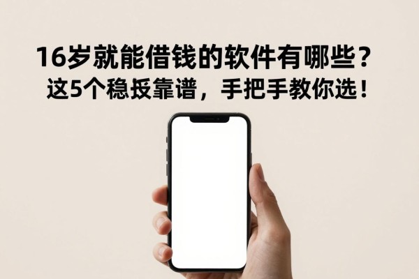 16岁就能借钱的软件有哪些?这5个稳妥靠谱,手把手教你选!