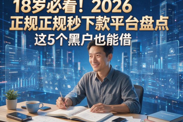 18岁必看！2026正规秒下款平台盘点，这5个黑户也能借