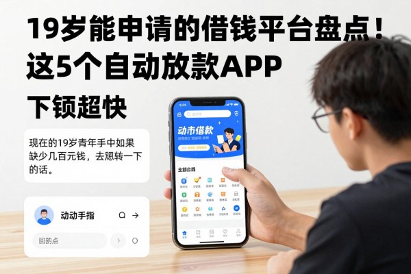 19岁能申请的借钱平台盘点!这5个自动放款APP下款超快