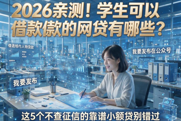 2026亲测!学生可以借款的网贷有哪些?这5个不查征信的靠谱小额贷别错过
