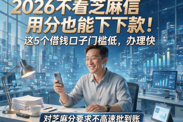 2026不看芝麻信用分也能下款!这5个借钱口子门槛低、办理快,对芝麻分要求不高速批到账