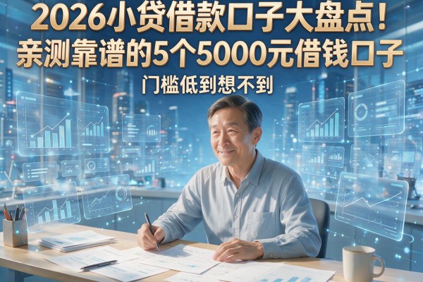 2026小贷借款口子大盘点!亲测靠谱的5个5000元借钱口子,门槛低到想不到