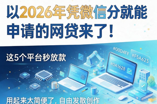 2026年凭微信分就能申请的网贷来了!这5个平台秒放款,用起来太简便了