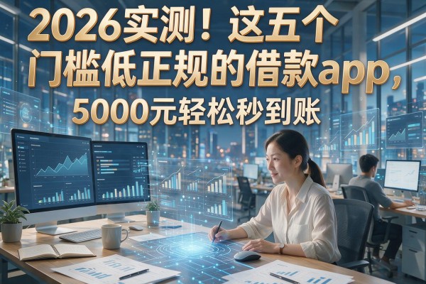 2026实测!这五个门槛低正规的借款app,5000元轻松秒到账