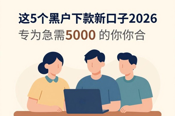 2026年已确认!这5个黑户下款新口子2026,专为急需5000的你集合