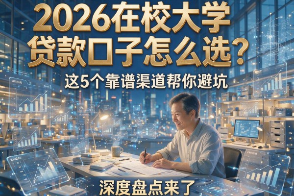 2026在校大学贷款口子怎么选？这5个靠谱渠道帮你避坑，深度盘点来了！