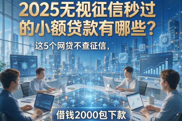 2025无视征信秒过的小额贷款有哪些?这5个网贷不查征信,借钱2000包下款