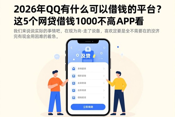 2026年QQ有什么可以借钱的平台？这5个网贷借钱1000要求不高APP速看