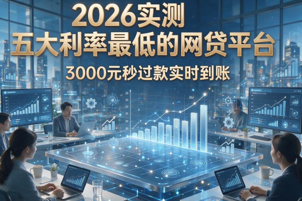 2026实测五大利率最低的网贷平台,3000元秒过款实时到账