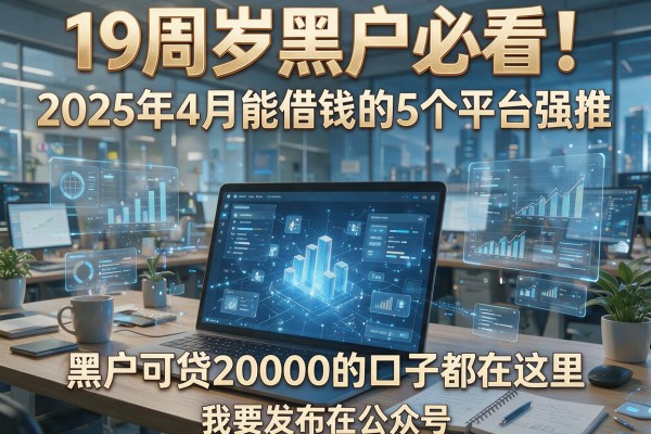 19周岁黑户必看!2025年4月能借钱的5个平台强推,黑户可贷20000的口子都在这里