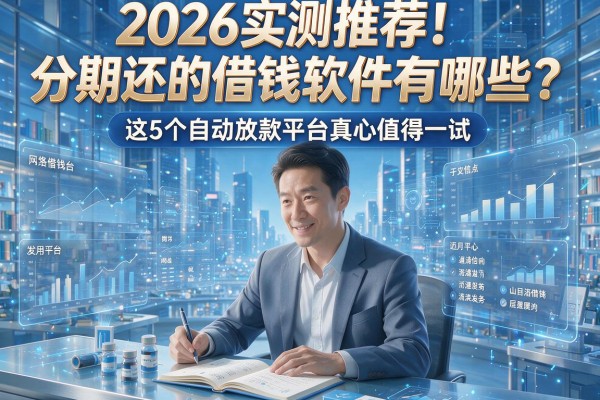 2026实测推荐!分期还的借钱软件有哪些?这5个自动放款平台真心值得一试