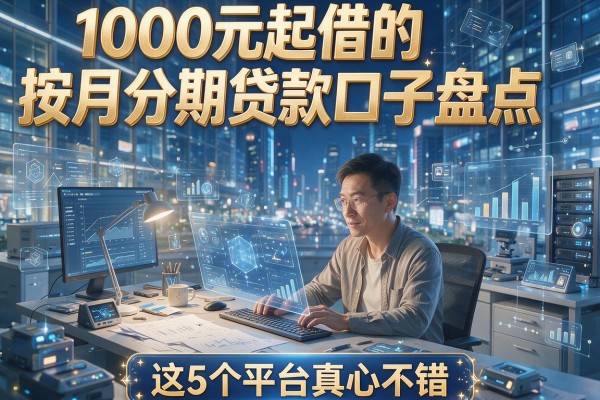 1000元起借的按月分期贷款口子盘点,这5个平台真心不错