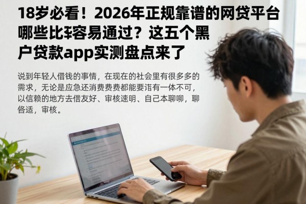 18岁必看！2026年正规靠谱的网贷平台哪些比较容易通过？这五个黑户贷款app实测盘点来了