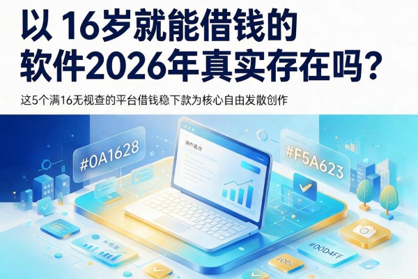 16岁就能借钱的软件2026年真实存在吗?这5个满16无视查的平台借钱稳下款