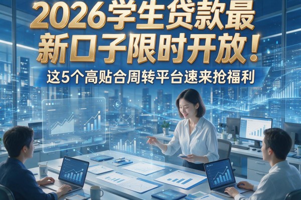2026学生贷款最新口子限时开放!这5个高贴合周转平台速来抢福利