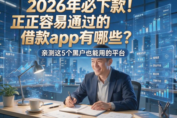 2026年必下款!正规容易通过的借款app有哪些?亲测这5个黑户也能用的平台