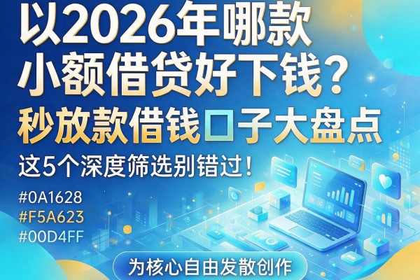 2026年哪款小额借贷好下钱?秒放款借钱口子大盘点,这5个深度筛选别错过!