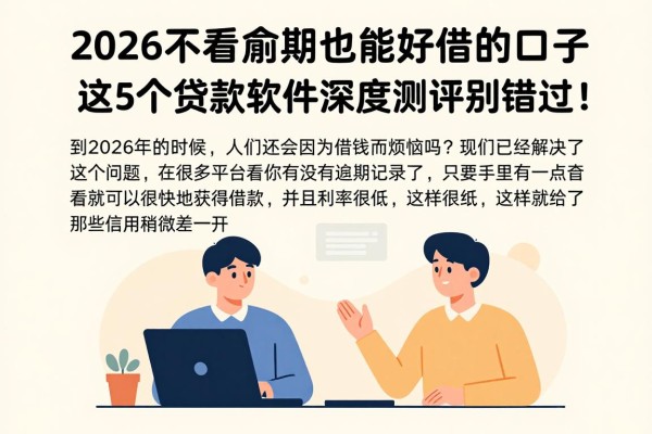 2026不看逾期也能好借的口子,这5个贷款软件深度测评别错过!