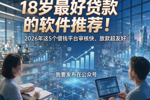 18岁最好贷款的软件推荐!2026年这5个借钱平台审核快、放款超友好