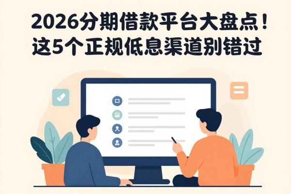 2026分期借款平台大盘点!这5个正规低息渠道别错过,顺便甄选4000元不分期秒批口子