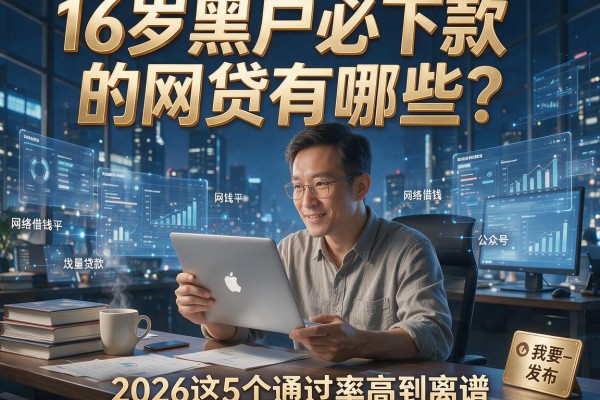16岁黑户必下款的网贷有哪些?2026这5个通过率高到离谱!