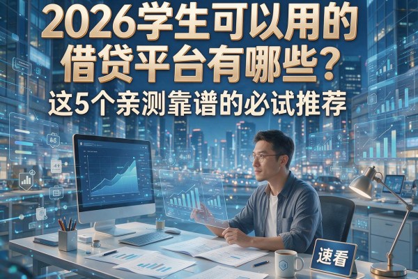 2026学生可以用的借贷平台有哪些?这5个亲测靠谱的必试推荐,速看!