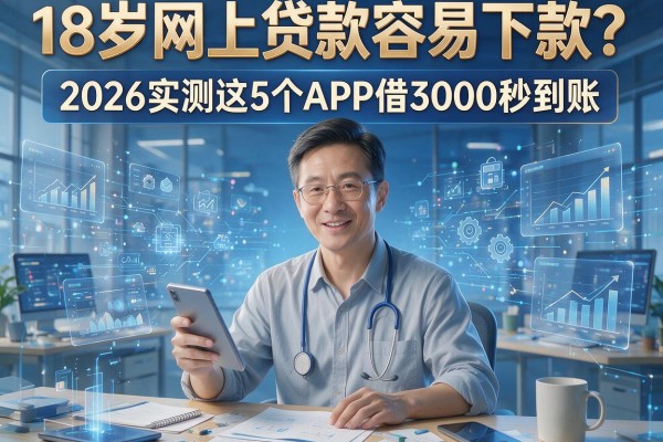 18岁网上贷款容易下款？2026实测这5个APP借3000秒到账