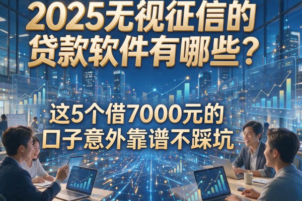 2025无视征信的贷款软件有哪些？这5个借7000元的口子意外靠谱不踩坑！