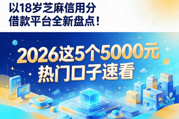 18岁芝麻信用分借款平台全新盘点：2026这5个5000元热门口子速看