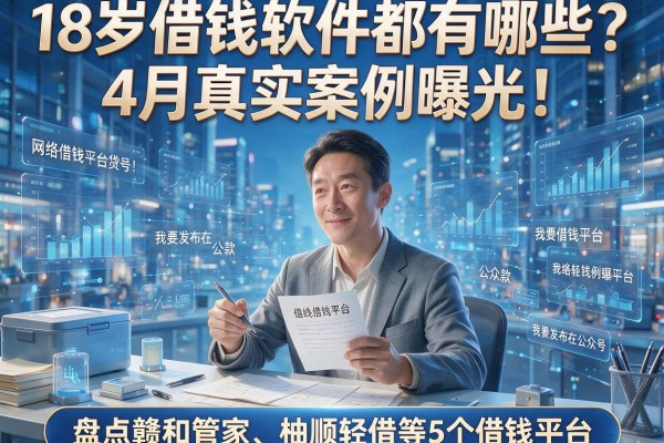 18岁借钱软件都有哪些?4月真实案例曝光!盘点赣和管家、柚顺轻借等5个借钱平台