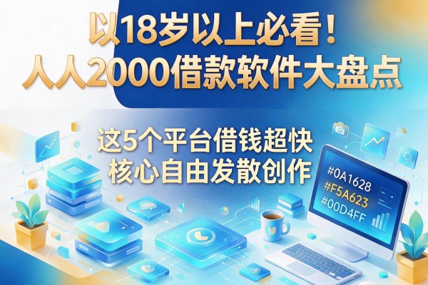 18岁以上必看！人人2000借款软件大盘点，这5个平台借钱超快