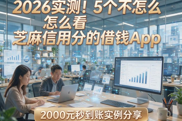 2026实测！5个不怎么看芝麻信用分的借钱App，2000元秒到账实例分享
