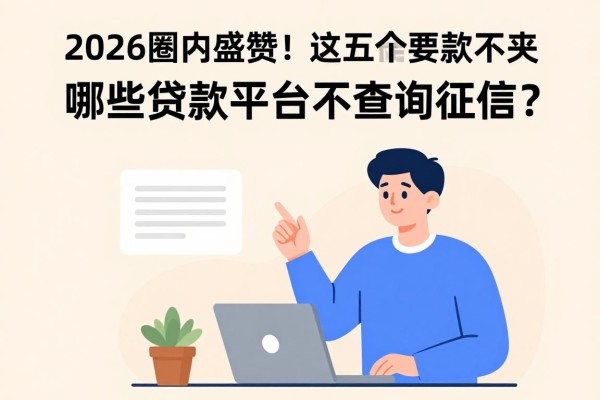 2026圈内盛赞！这五个借款口子对征信要求不高，哪些贷款平台不查询征信？急用钱速看