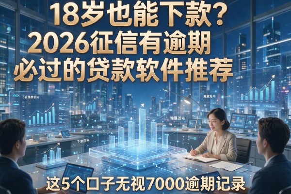 18岁也能下款？2026征信有逾期必过的贷款软件推荐，这5个口子无视7000逾期记录
