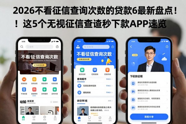 2026不看征信查询次数的贷款6最新盘点!这5个无视征信查询秒下款APP速览