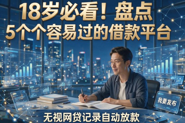 18岁必看!盘点5个容易过的借款平台,无视网贷记录自动放款