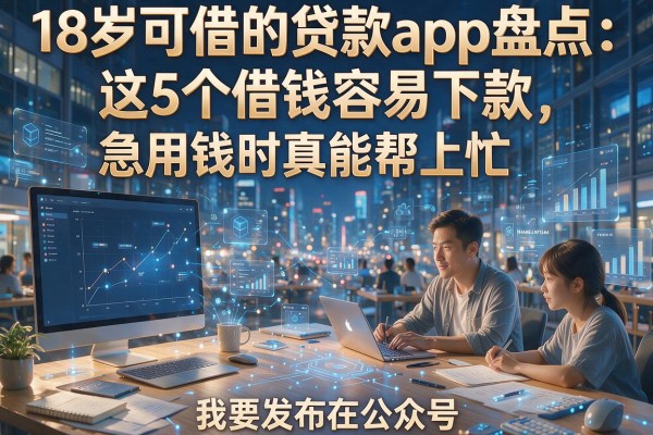 18岁可借的贷款app盘点:这5个借钱容易下款,急用钱时真能帮上忙