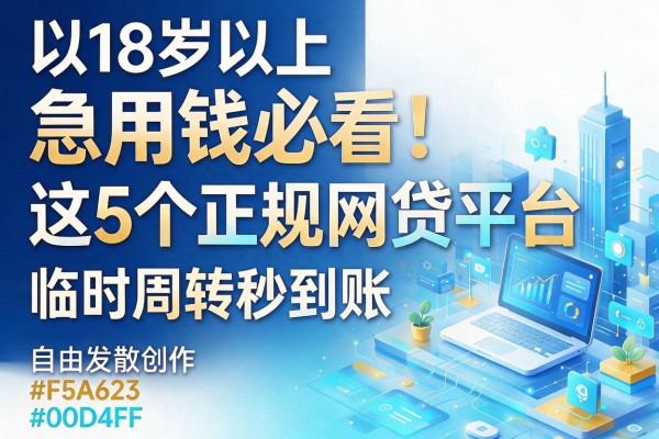 18岁以上急用钱必看！这5个正规网贷平台，临时周转秒到账