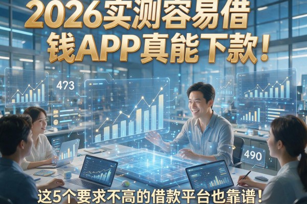 2026实测容易借钱APP真能下款!这5个要求不高的借款平台也靠谱