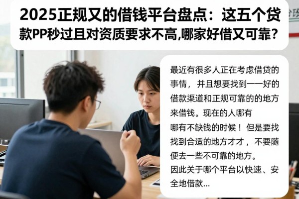 2025正规又的借钱平台盘点：这五个贷款APP秒过且对资质要求不高，哪家好借又可靠？