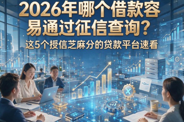 2026年哪个借款容易通过征信查询?这5个授信芝麻分的贷款平台速看!