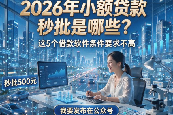2026年小额贷款秒批是哪些?这5个借款软件条件要求不高,秒批500元!