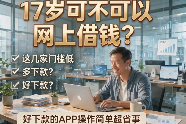 17岁可不可以网上借钱?这几家门槛低、好下款的APP操作简单超省事