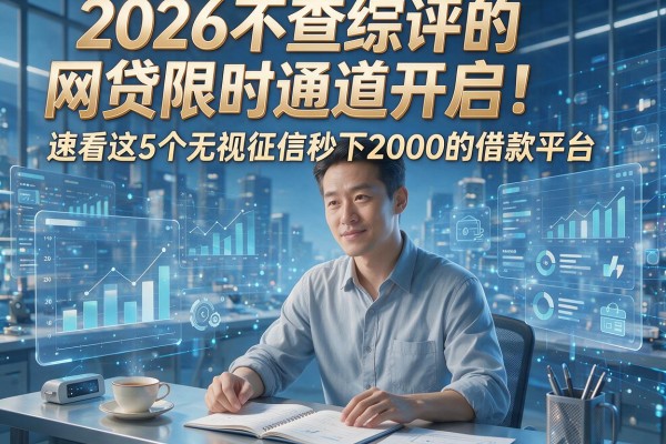 2026不查综评的网贷限时通道开启!速看这5个无视征信秒下2000的借款平台