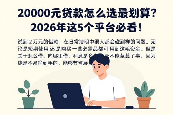 20000元贷款怎么选最划算？2026年这5个平台必看！