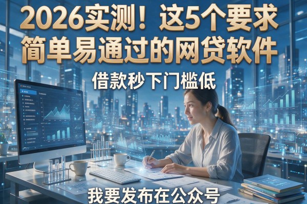 2026实测!这5个要求简单易通过的网贷软件,借款秒下门槛低