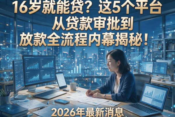 16岁就能贷？这5个平台从贷款审批到放款全流程内幕揭秘！2026年最新消息