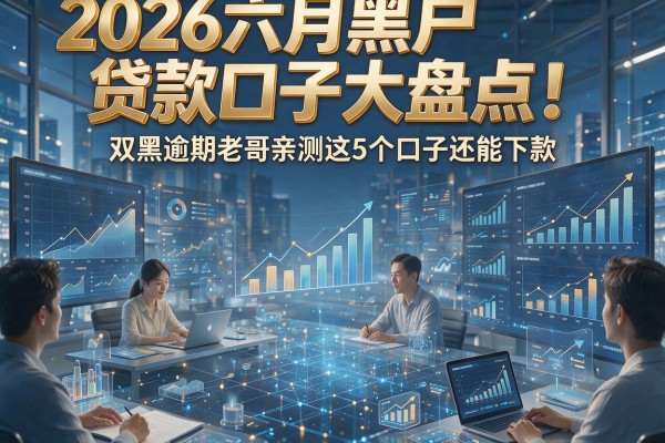 2026六月黑户贷款口子大盘点！双黑逾期老哥亲测这5个口子还能下款